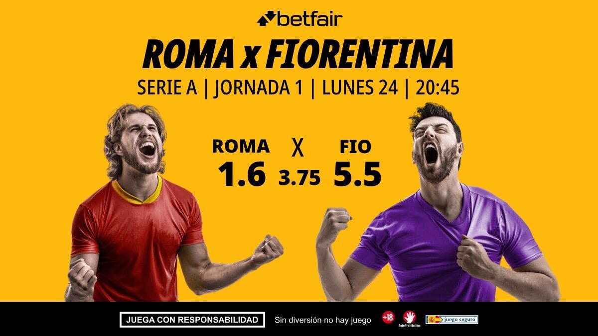 Roma - Fiorentina: alineaciones, horario, dónde ver, pronósticos y estadísticas